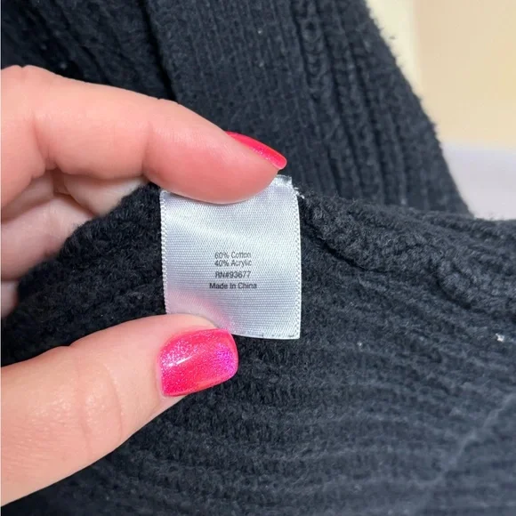 a.n.a - Women's Black Knit Cardigan - Picture 6 of 9